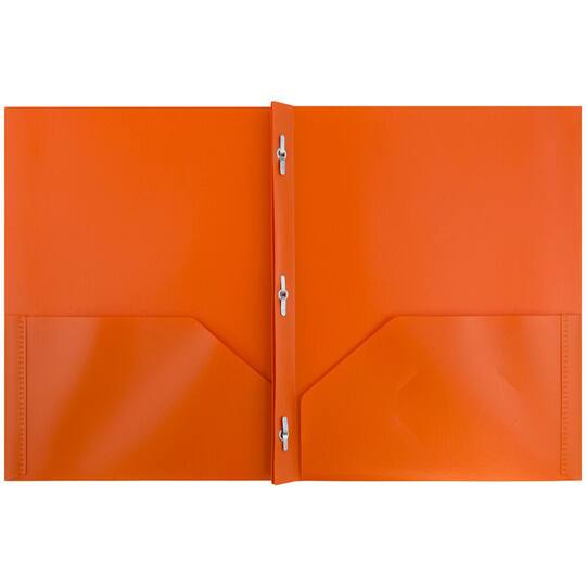 JAM Paper Plastic 2 Pocket POP Folders with Clasps